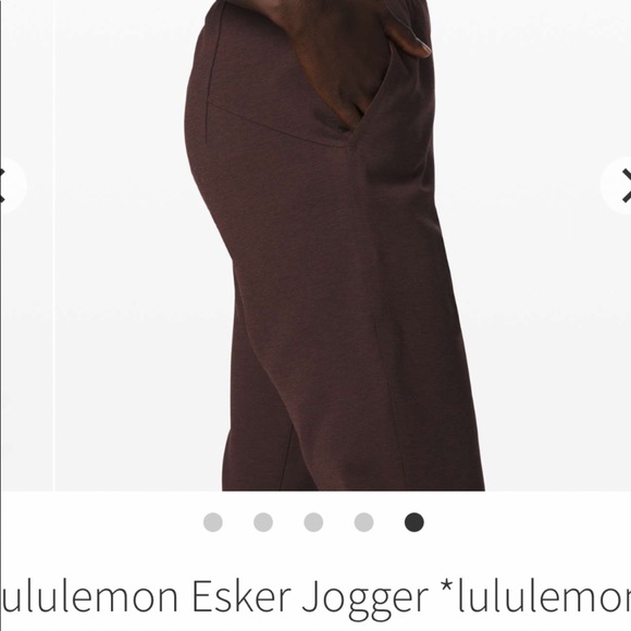 Lululemon Lab Esker joggers in dark cedar/black. Size 6. Worn once. - Picture 1 of 13